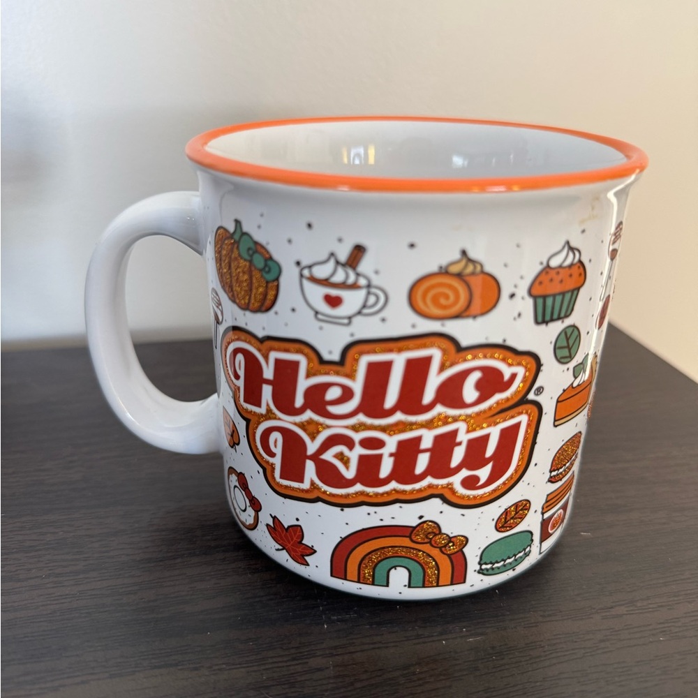 ❌SOLD! ❌ Hello Kitty Autumn Mug - White and Orange - Picture 3 of 4
